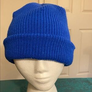 Men's Blue Knit Beanie